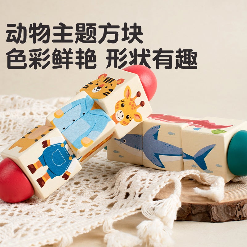 Infants And Young Kidsren Grasp Building Blocks Rotating Puzzle Toys Baby Hand Fine Movement Training Logical Thinking Puzzle - Image 4